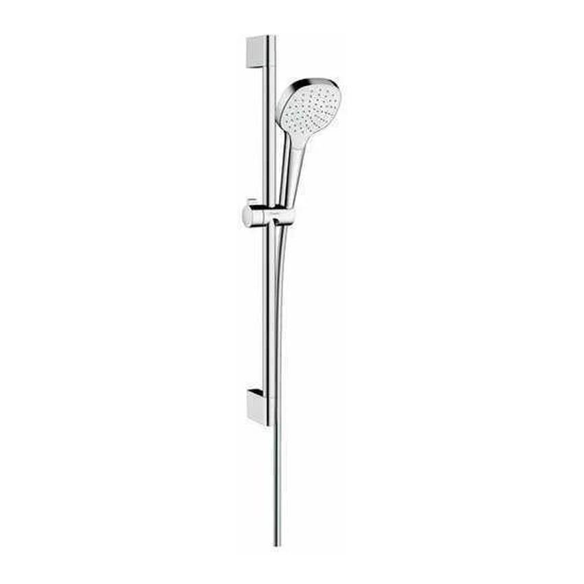 Душевой набор Hansgrohe Croma Select E 26584400, 1jet со штангой 65 см, белый/хром