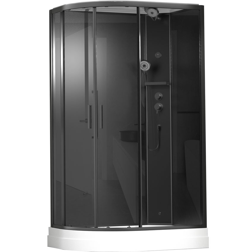 Душевая кабина Timo Premium ILMA Black  902 R