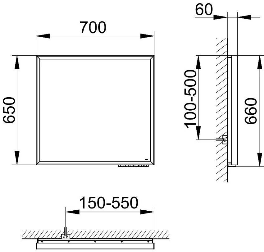 Зеркало с подсветкой Keuco ROYAL LUMOS 14597132000 изображение