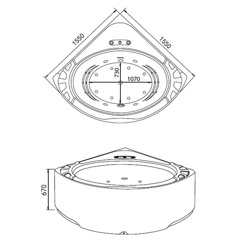 Ванна акриловая Gemy G9252 изображение