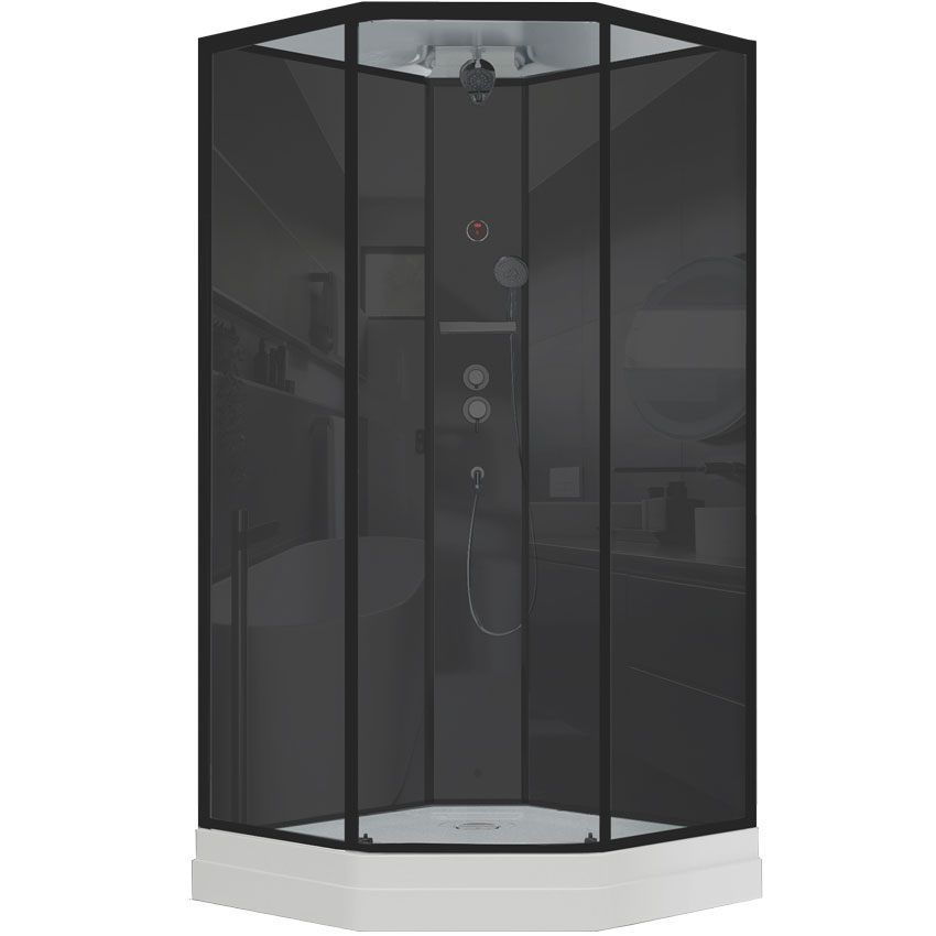 Душевая кабина Timo Premium ILMA Black 701