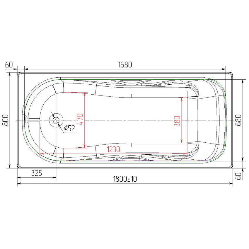 Ванна чугунная Универсал Сибирячка 180 изображение