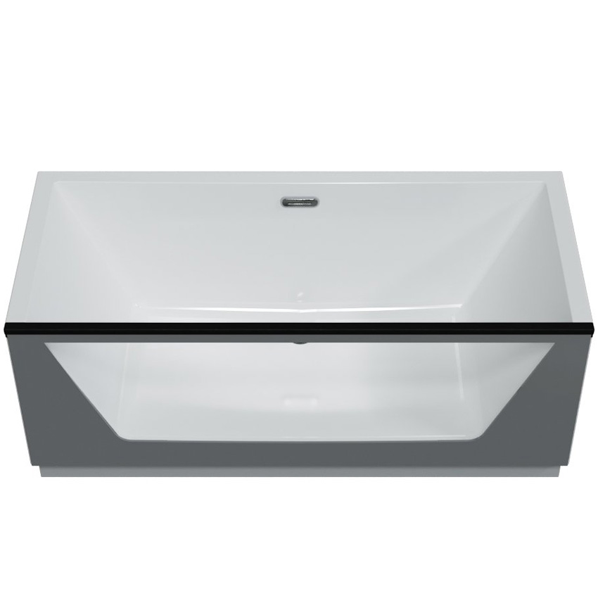 Ванна акриловая Aima Design Neo 170x75 1 стекло принт бетон