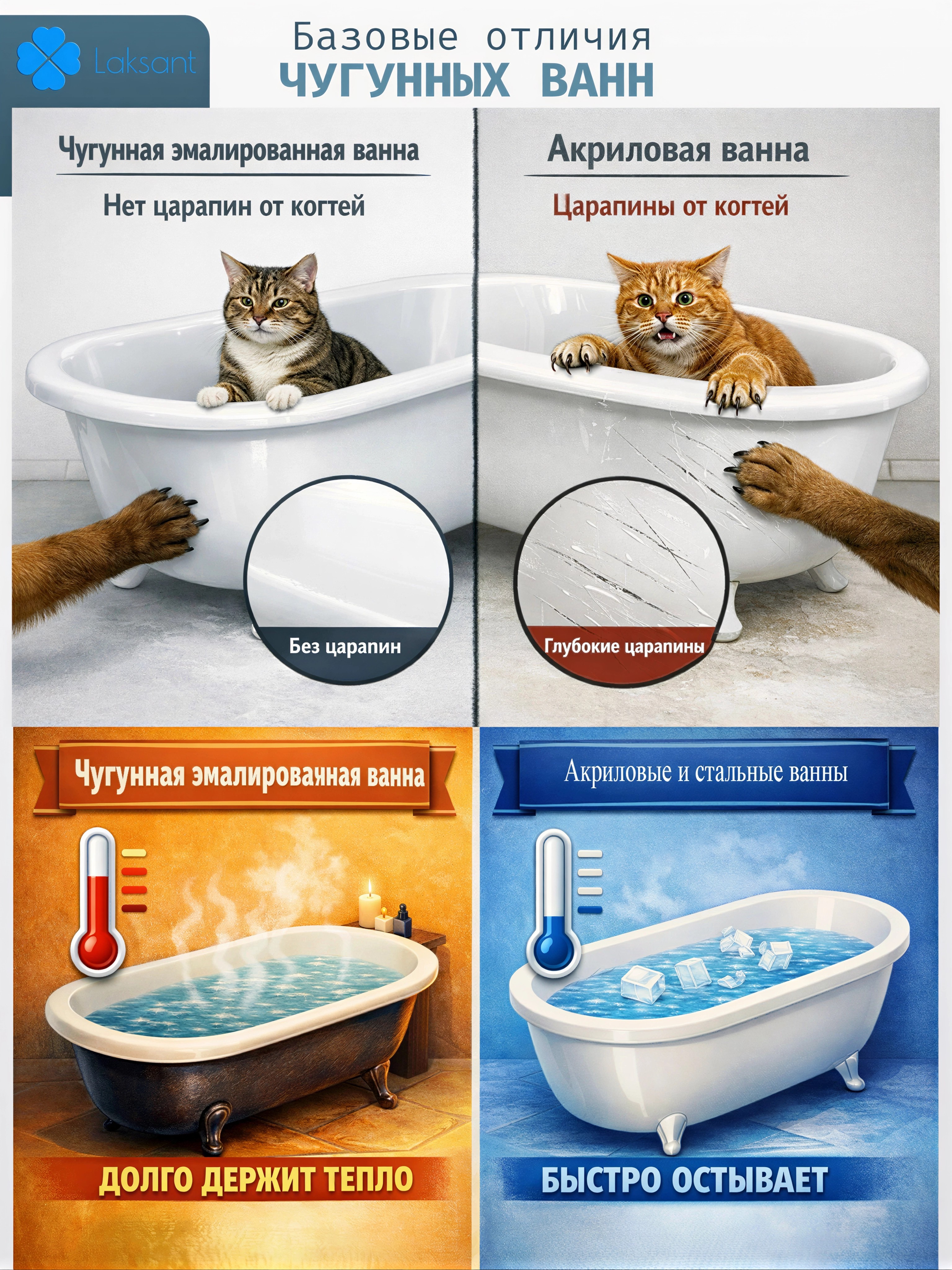 Ванна чугунная Byon Ide 180x85x42 изображение