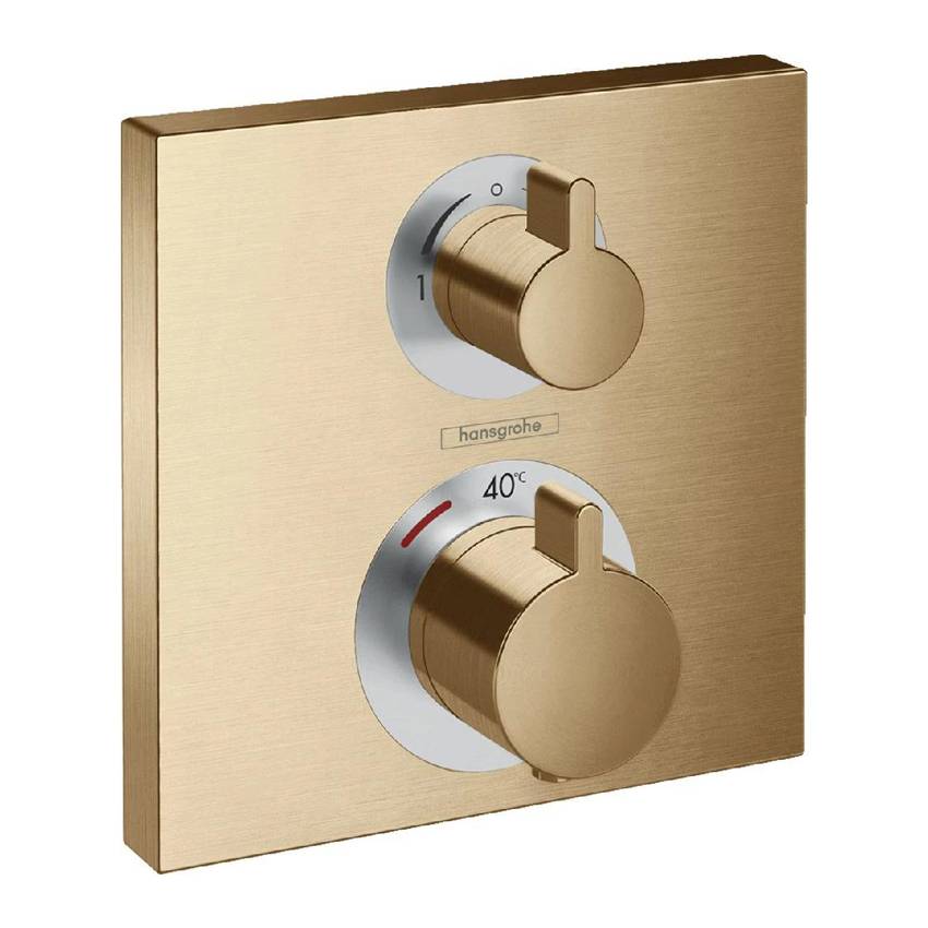 Термостат для душа Hansgrohe Ecostat Square 15714140, бронза