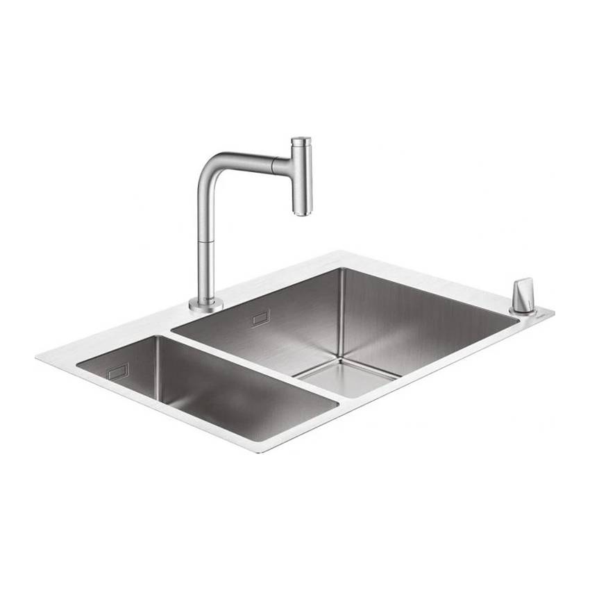 Кухонная мойка с встроенным смесителем Hansgrohe C71-F655-09 75x50 43206800