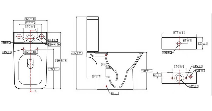 Унитаз керамический Orans WM-9905 изображение