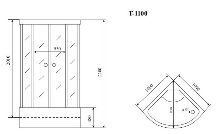 Душевая кабина Timo Standart T-6600 Silver изображение