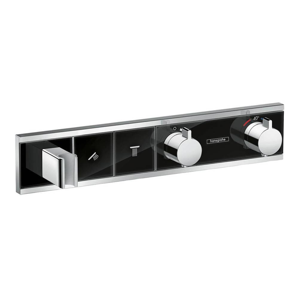 Термостат Hansgrohe RainSelect 15355600 для 2 потребителей, черный хром