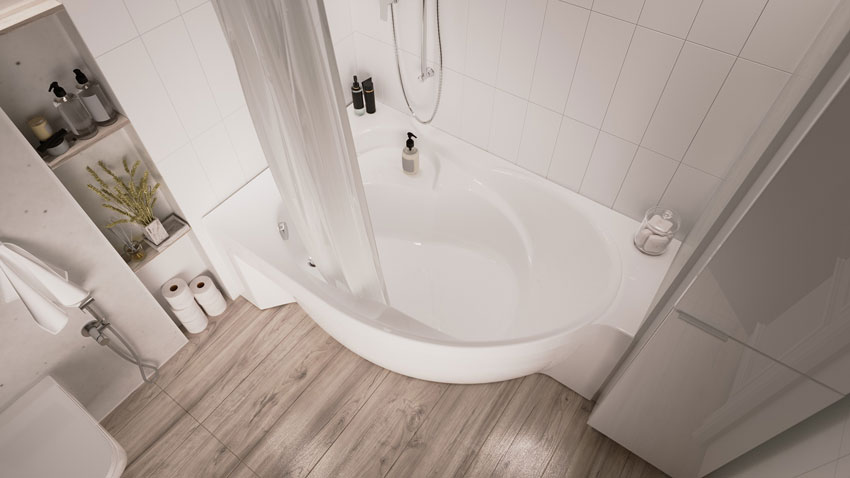 Ванна акриловая Marka One Ergonomika 158-175x110 L изображение