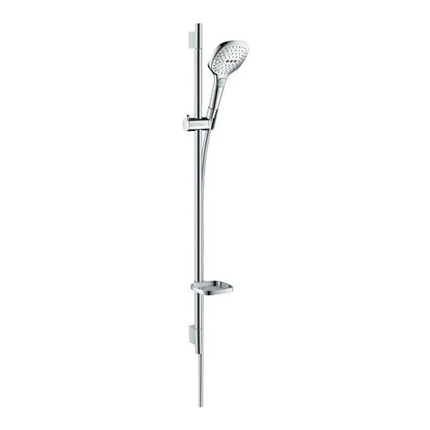 Душевой гарнитур Hansgrohe Raindance Select E 120 26621000 со штангой 90 см и мыльницей, хром