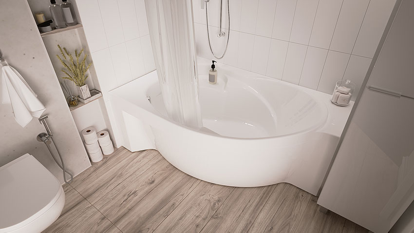 Ванна акриловая Marka One Ergonomika 158-175x110 L изображение