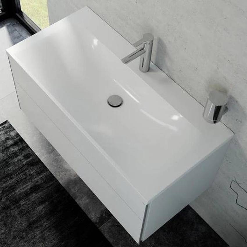 Тумба с раковиной Keuco Royal Reflex 39603210100 белая изображение