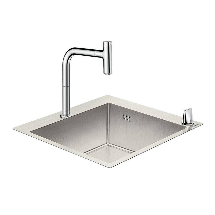 Кухонная мойка с встроенным смесителем Hansgrohe C71-F450-06 55x50 43201800