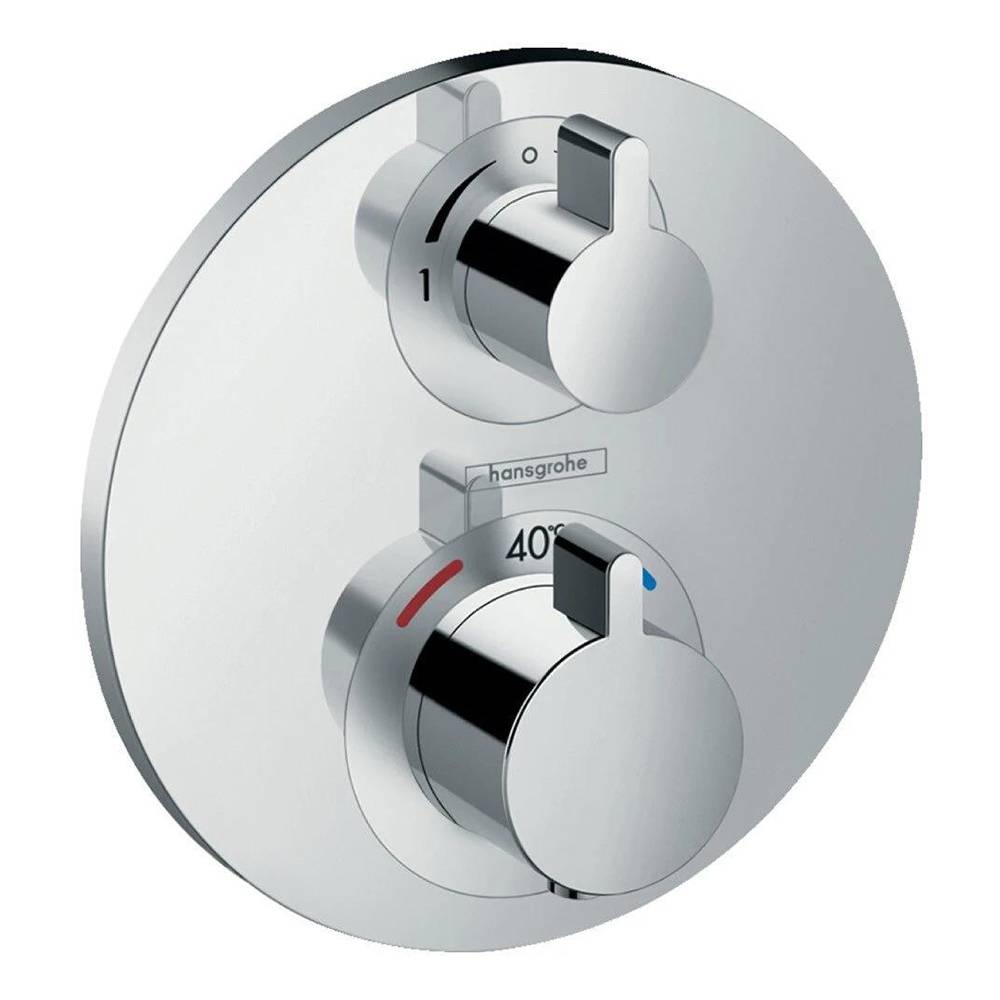 Термостат для ванны с душем Hansgrohe Ecostat S 15758000 с запорным/переключающим вентилем