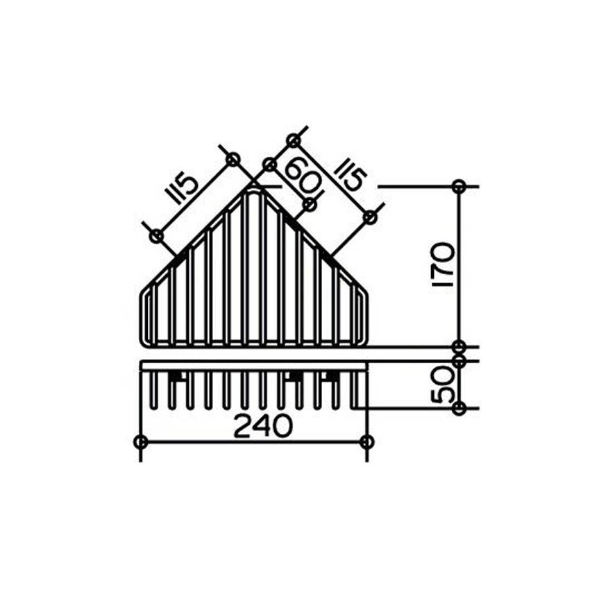 Угловая корзинка для губки Keuco 24904010000 изображение