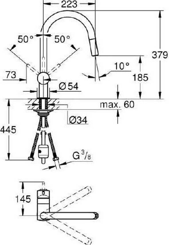 Смеситель для кухни Grohe Minta 32321002 изображение