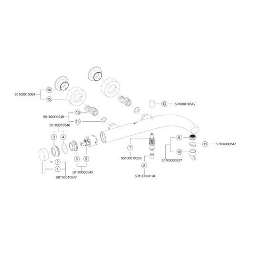 Смеситель для ванны Keuco Edition 400 51520010100 изображение