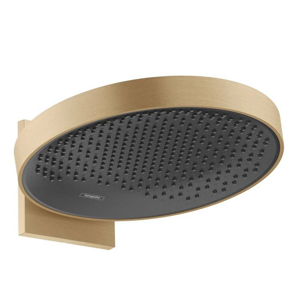 Верхний душ 360 мм Hansgrohe Rainfinity 360 1jet 26230140  шлифованная бронза