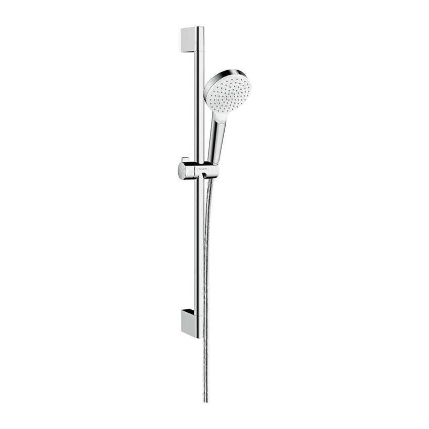 Душевой гарнитур Hansgrohe Crometta 1jet 650 26533400 со штангой 65 см, белый/хром