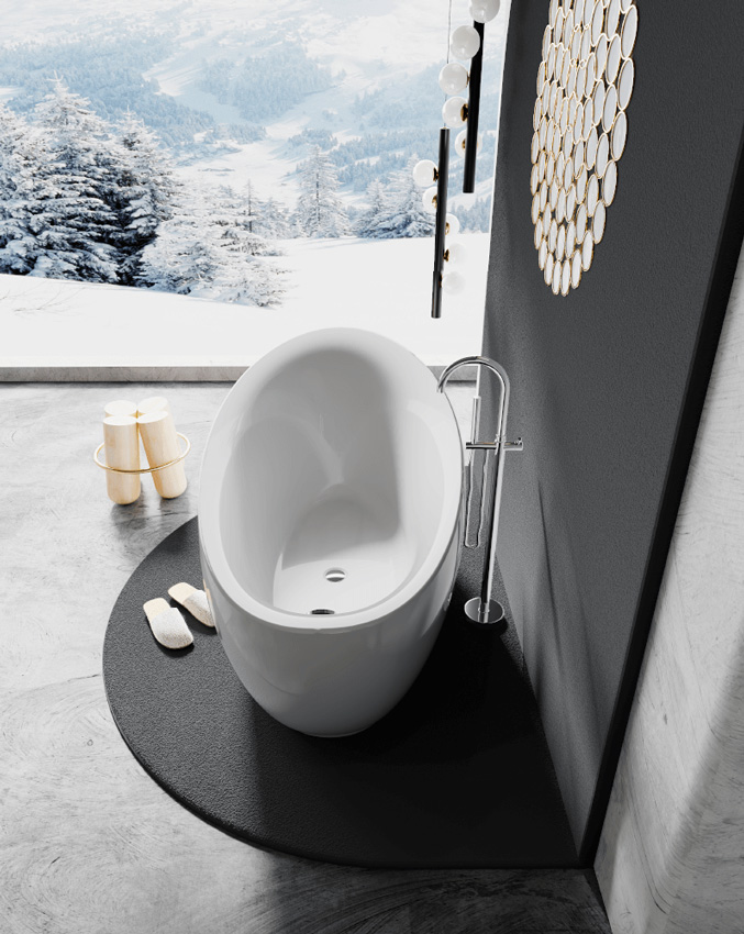 Ванна акриловая Black&White SB 225 изображение