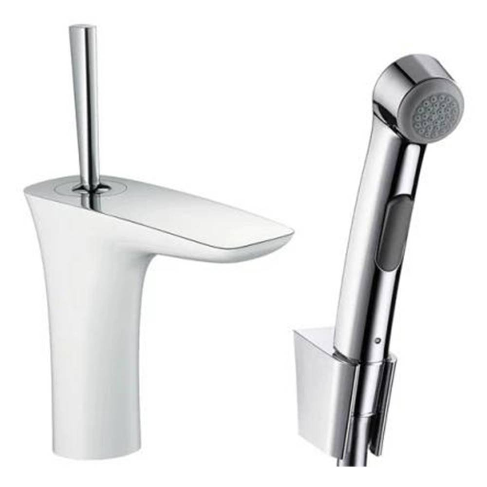 Смеситель для раковины Hansgrohe PuraVida 15275400 с душем, белый/хром