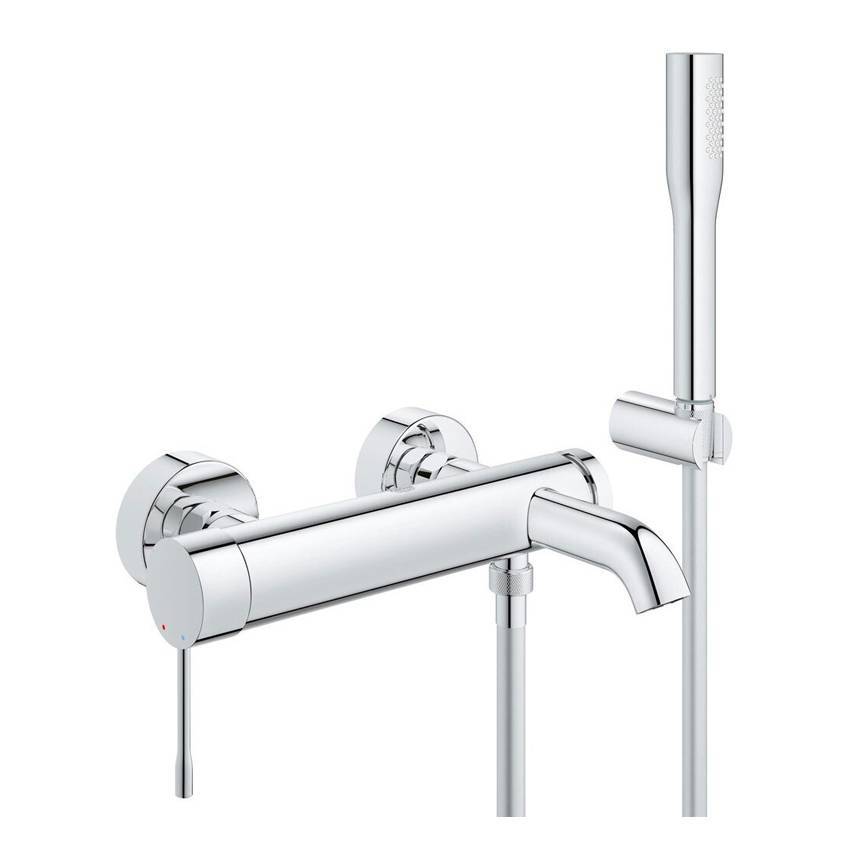 Смеситель для ванны Grohe Essence+ с душевым гарнитуром 33628001