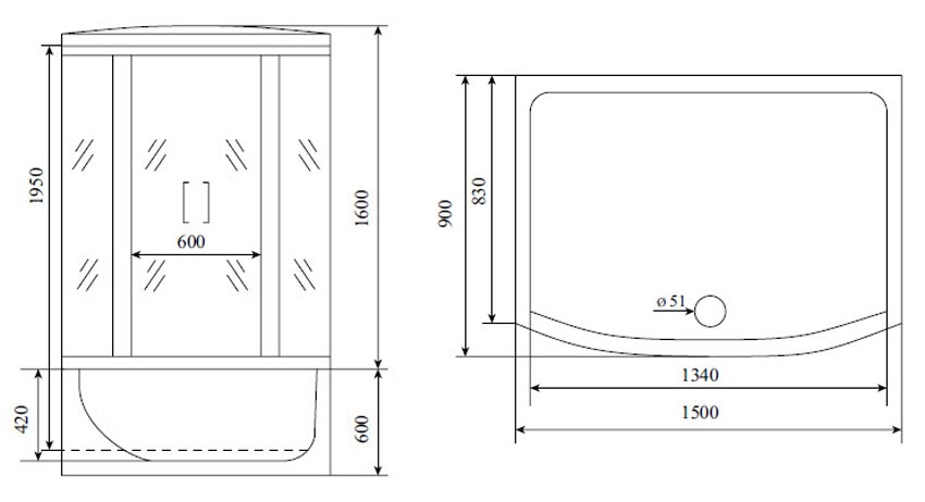 Душевая кабина Timo Lux T-7750 изображение