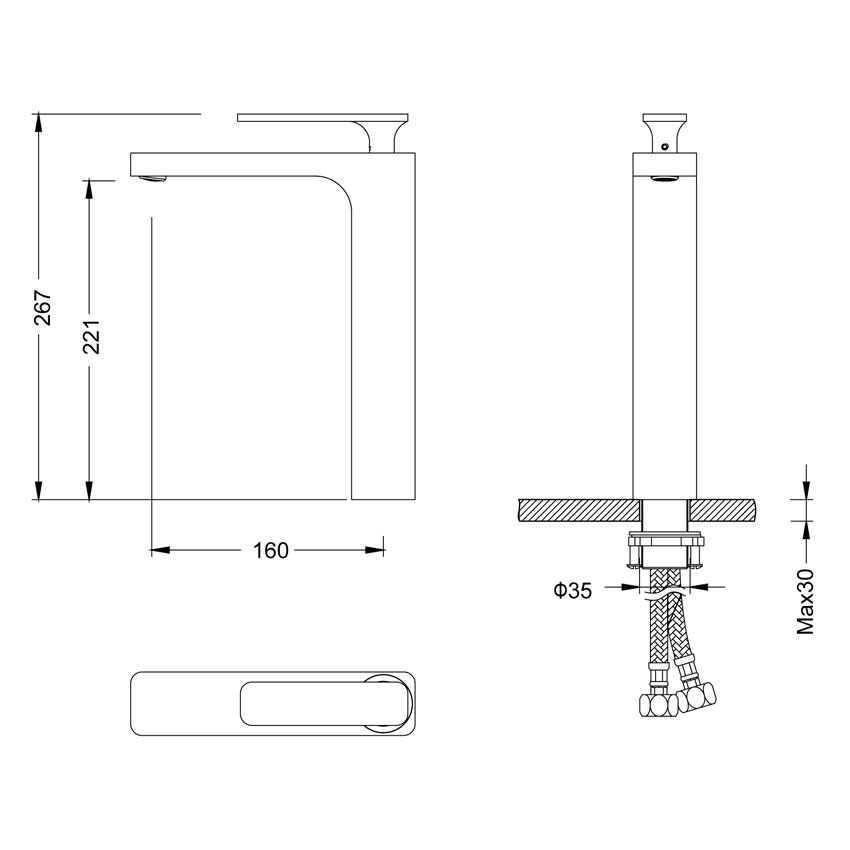 Смеситель для раковины-чаши Timo Torne 4311/02F антик изображение