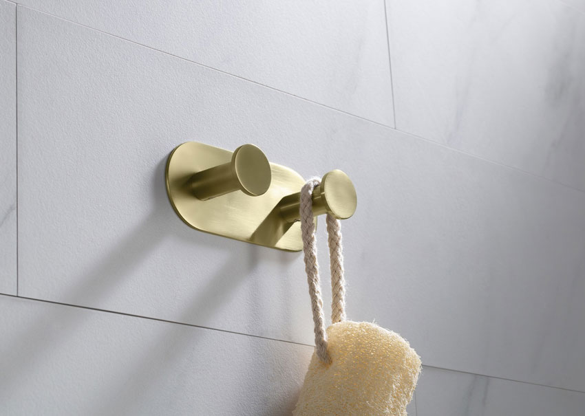 Вешалка-2 крючка Timo Saona 13014/17 золото матовое изображение