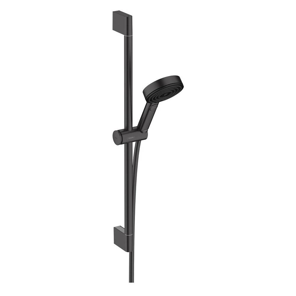 Душевой гарнитур Hansgrohe Pulsify Select 105 3jet Relaxation 24160670 cо штангой 65 см, черный матовый