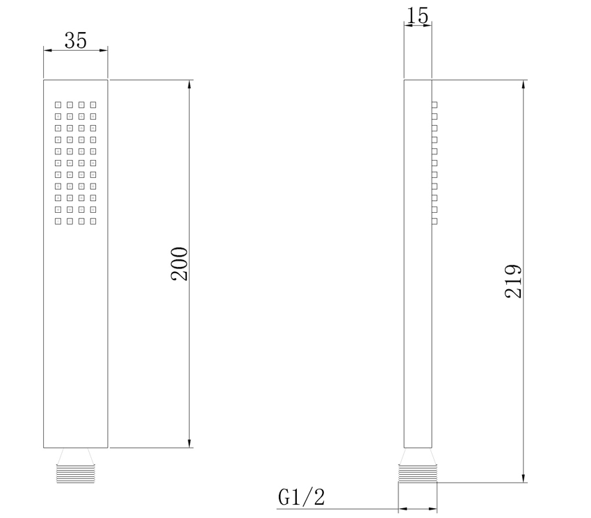 Душевая лейка Abber AF0050W латунь, белый изображение