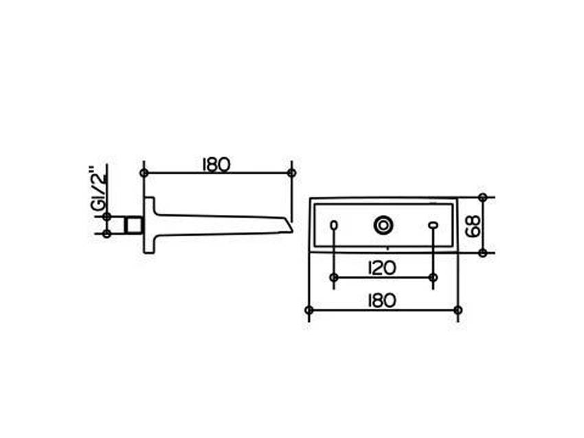 Излив Keuco 59982010000 для душа, хром изображение