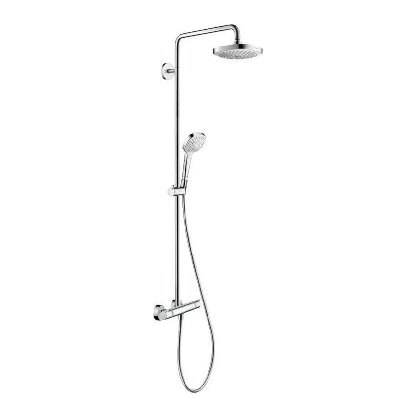 Душевая система Hansgrohe Croma Select E 180 2jet Showerpipe 27256400 белый/хром