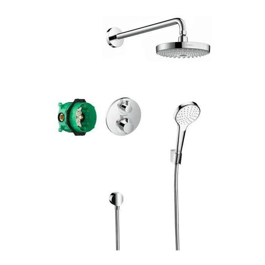 Душевой комплект Hansgrohe Croma Select S/Ecostat S 27295000, хром