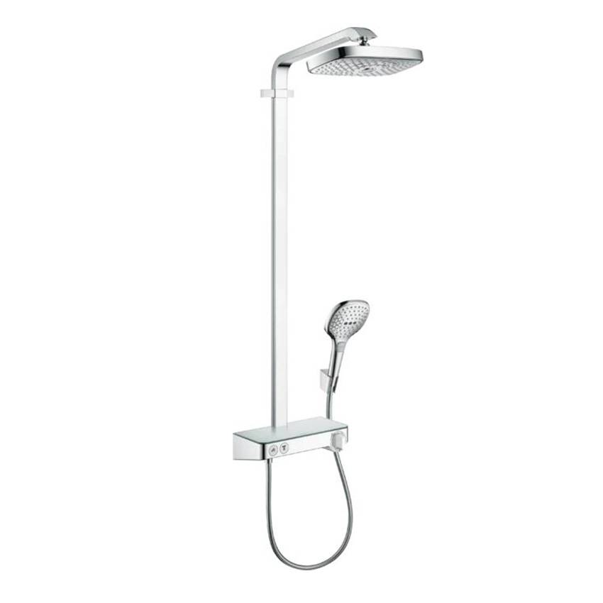 Душевая стойка Hansgrohe Raindance Select Showerpipe E300 2jet EcoSmart 9 л/мин с ShowerTablet Select 300 (хром) 27283000