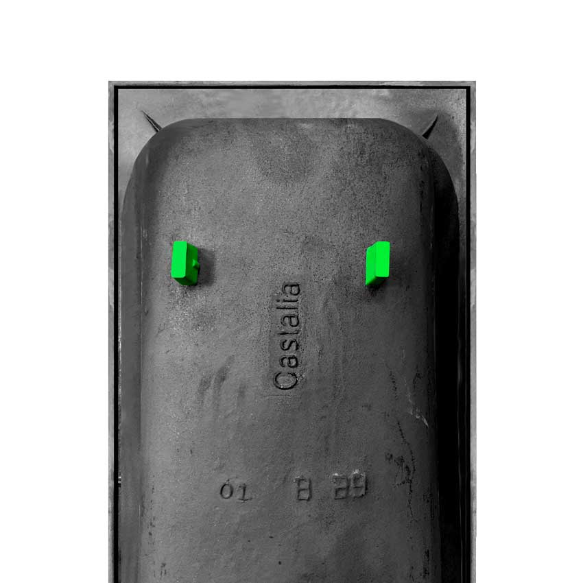 Ванна чугунная Castalia Prime S2021 180 с ручками изображение