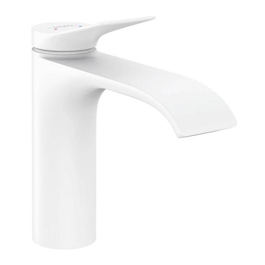 Смеситель для раковины Hansgrohe Vivenis с донным клапаном 75020700 белый матовый
