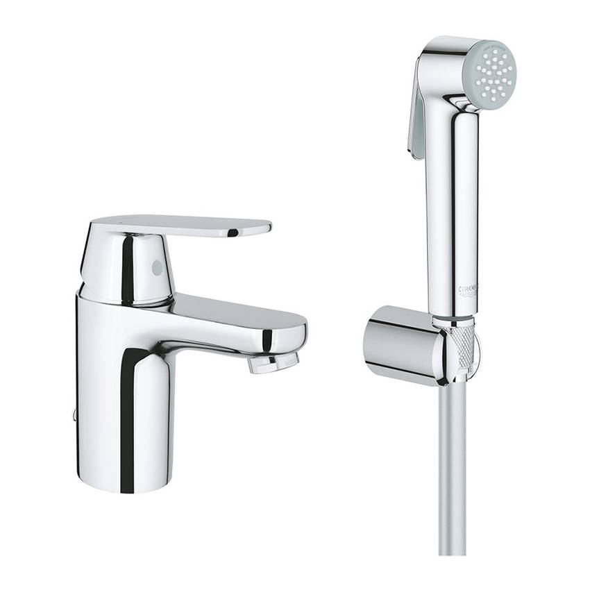 Смеситель для раковины Grohe Eurosmart Cosmopolitan с гигиеническим душем 23125000