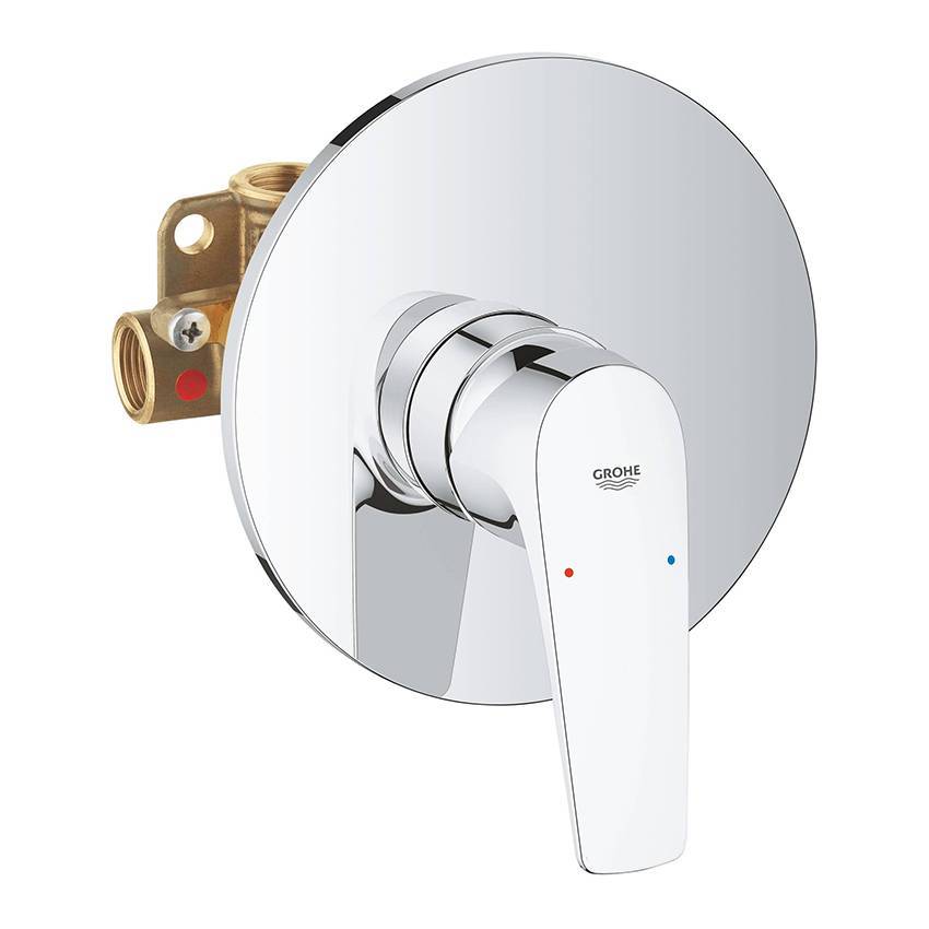 Встраиваемый смеситель Grohe BauFlow 29112000 хром с внутренней частью