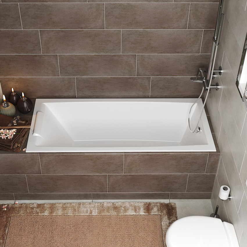 Ванна акриловая Marka One Aelita 180x80 Slim изображение