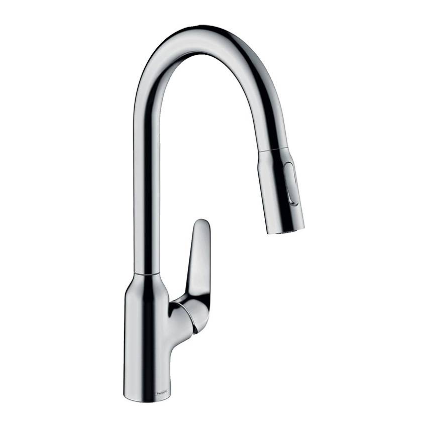 Смеситель для кухни Hansgrohe Focus M42 71800000 с вытяжным душем хром