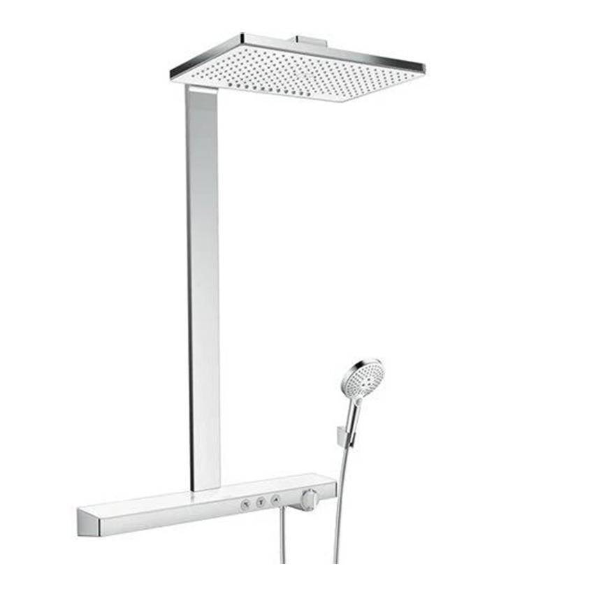 Душевая система Hansgrohe Rainmaker Select 460 2jet Showerpipe 27109400 с термостатом, белый/хром