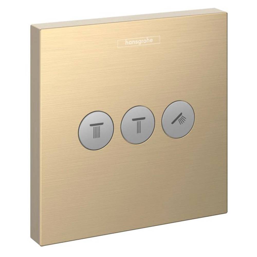 Переключатель потоков Hansgrohe ShowerSelect 15764140 для душа, шлифованная бронза