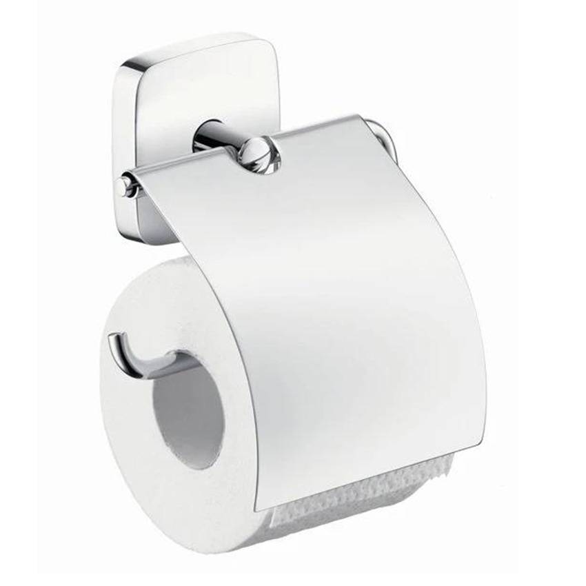 Держатель туалетной бумаги Hansgrohe PuraVida 41508000 с крышкой