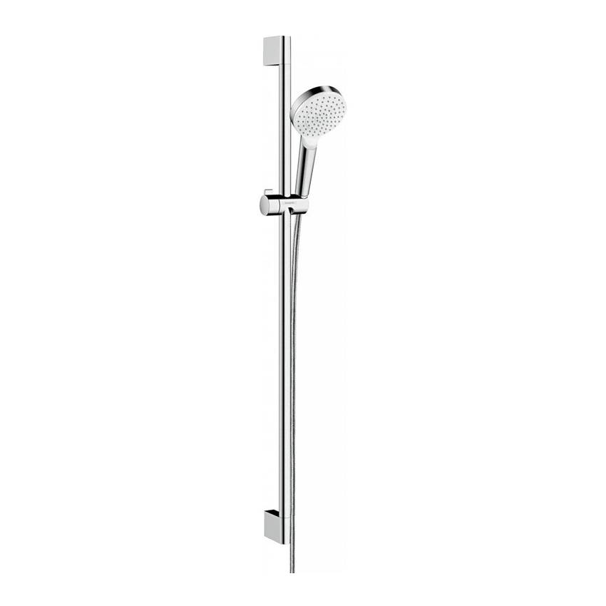 Душевой гарнитур Hansgrohe Crometta 1jet 26537400 со штангой 90 см, белый/хром