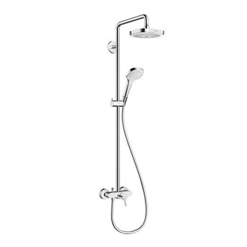 Душевая стойка Hansgrohe Croma Select E 180 27258400 с однорычажным смесителем, белый/хром