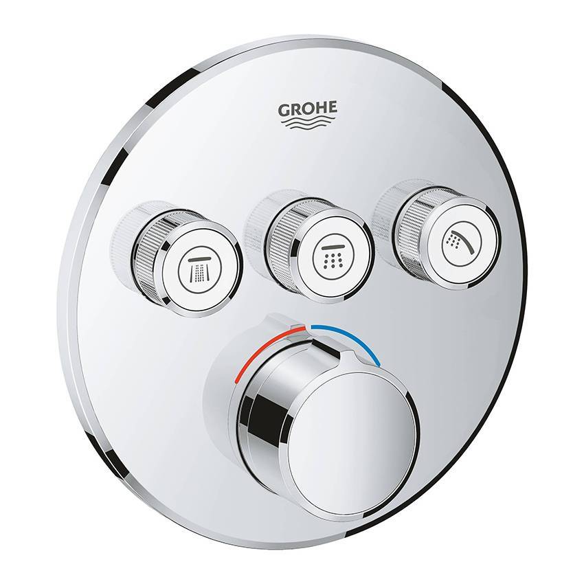 Встраиваемый смеситель Grohe Grohtherm SmartControl 29146000 на 3 выхода, хром