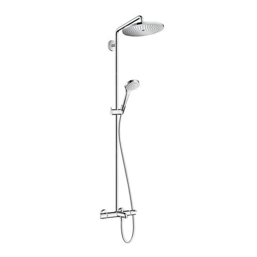 Душевая стойка Hansgrohe Croma Select 280 Air 1jet Showerpipe с термостатом для ванны, хром