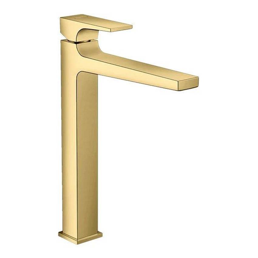 Смеситель для раковины Hansgrohe Metropol 260 со сливным клапаном Push-Open 32512990 золото